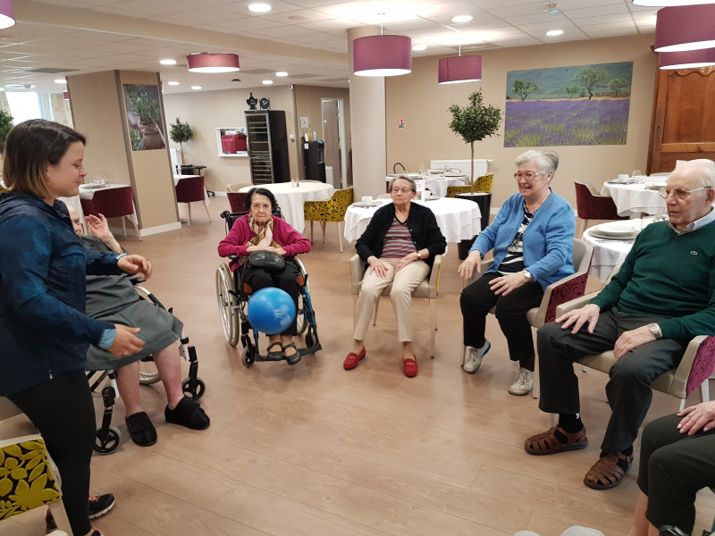 Présentation de l’atelier "gym douce" avec Marine