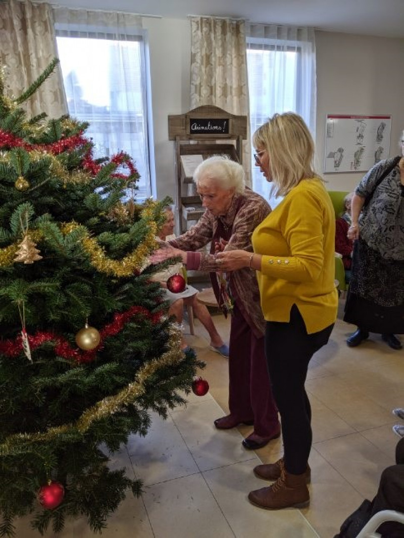 décoration du sapin