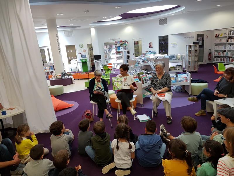 Mardi 21 Mai : temps lecture aux enfants de l’école FRANCIN