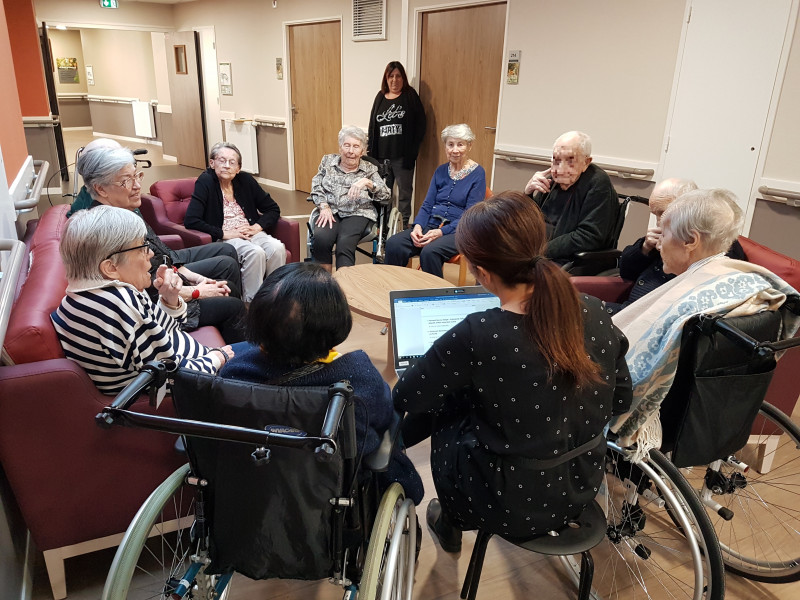 Présentation de l’atelier "gym cérébrale" avec Christelle la psychologue