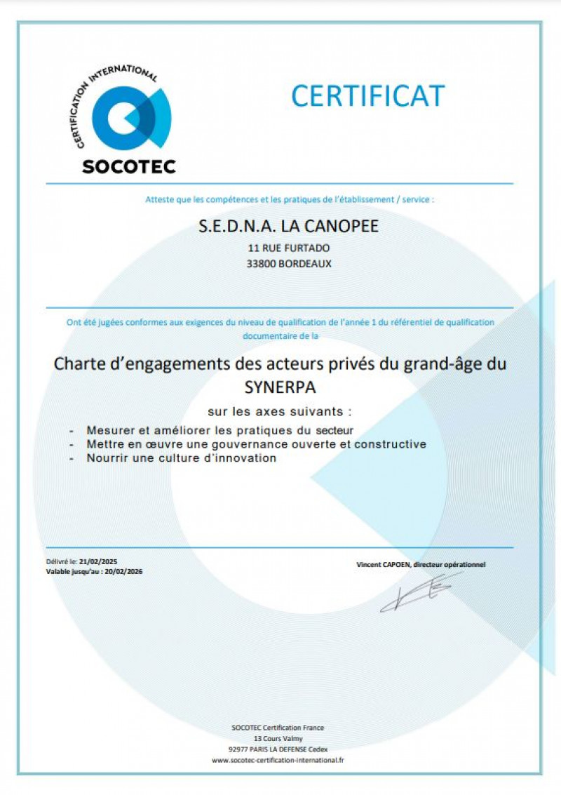 actualité EHPAD SEDNA