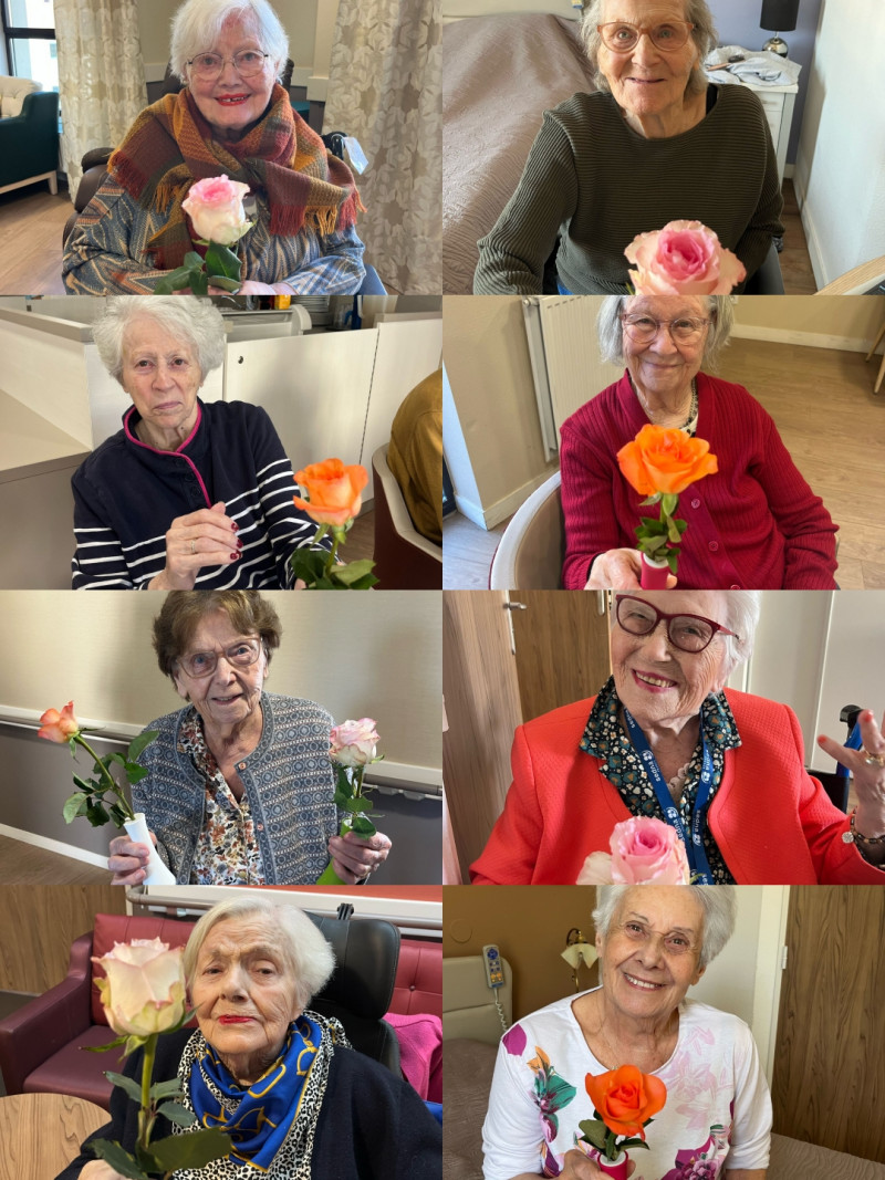 Célébration de la Fête des Mamies à l'EHPAD.