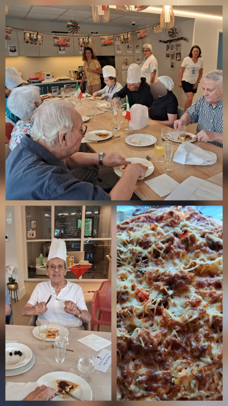 Retrouver le plaisir de cuisiner : une Pizza Party réussie à l’EHPAD