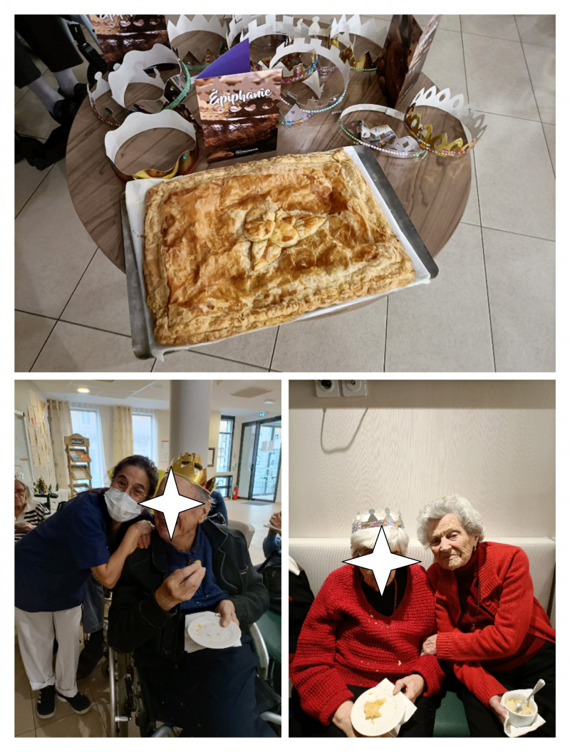 Dégustation de la galette des rois