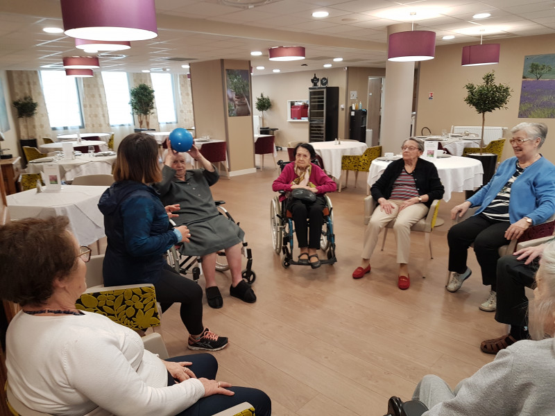 Présentation de l’atelier "gym douce" avec Marine